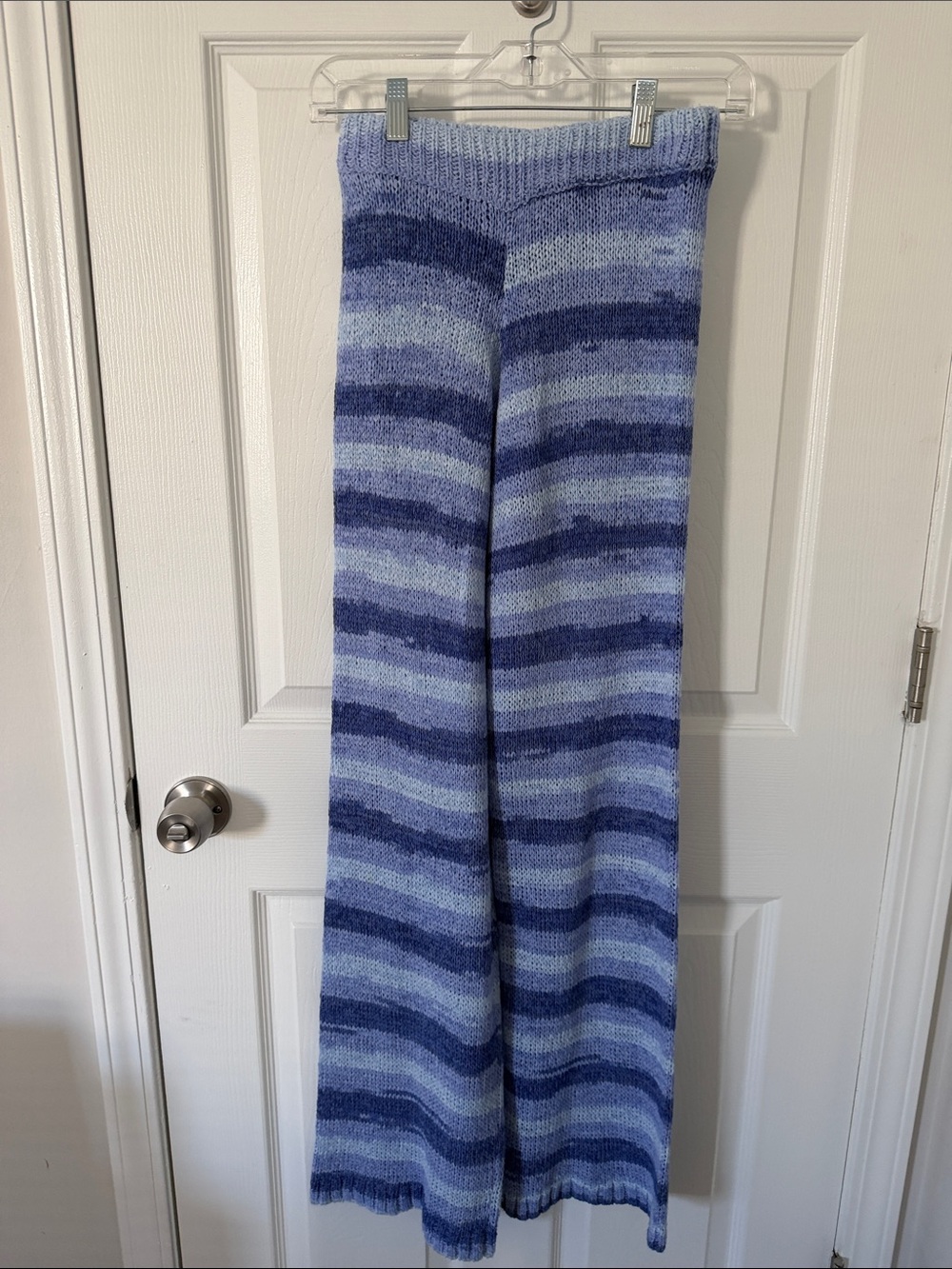 Zara Blue Striped Knit Leggings - Matching Set